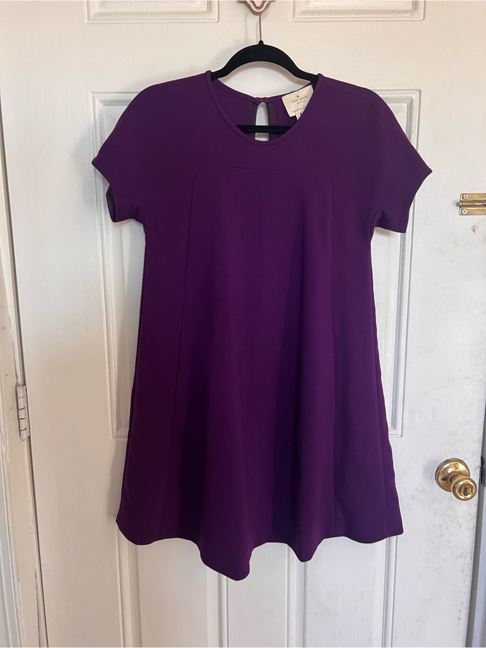 Kate Spade | Purple Short Sleeve A-Line Dress